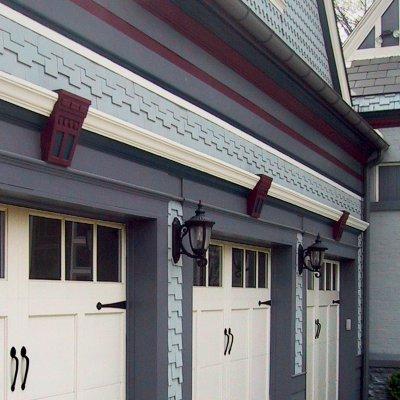 Garage addition trim detail